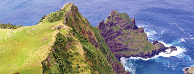 Chatham island cliff