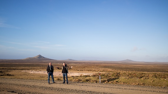 Northern Volcanics Stephen England Hall Chief Executive and Paul Yeo Industry Relations Manager from Tourism New Zealand 570x320