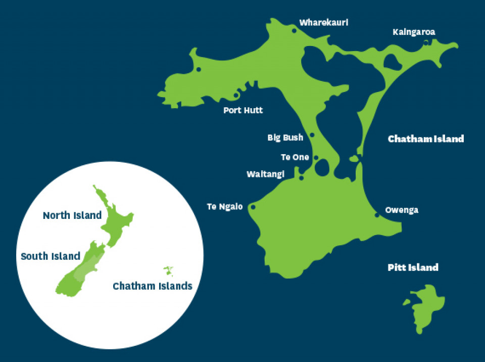 Chatham Islands Map