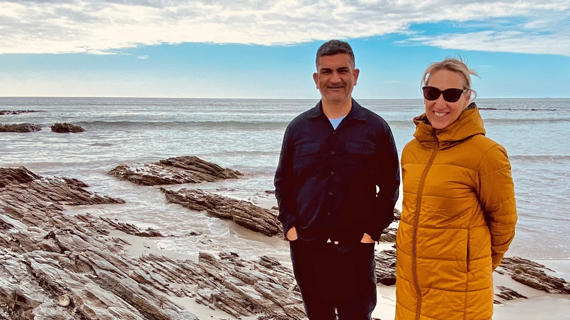 Paul Eagle with Mayor Monique Croon